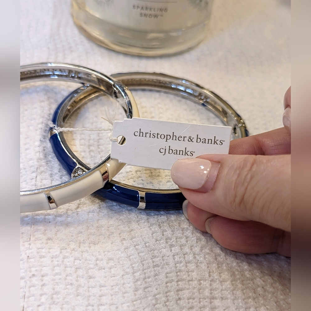 NWT Stackable Enamel Bangles by Christopher & Banks, CJBanks - Picture 8 of 10